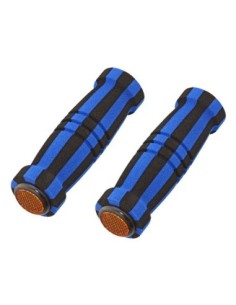 Foam Grips 7/8 long 127mm Black/Blue.
